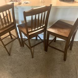 3 Tall Chairs $30