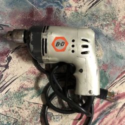Vintage Black & Decker 1/2” Corded Drill