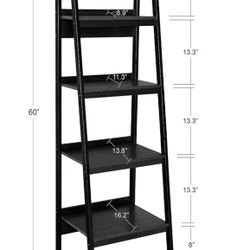 Black Ladder Shelves