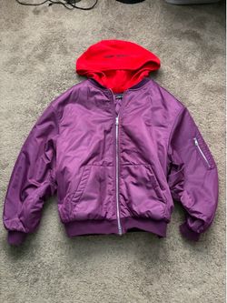 Hidden Season Purple/Red hooded bomber
