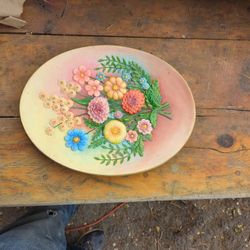 Floral Platter Or Decorative Platter 
