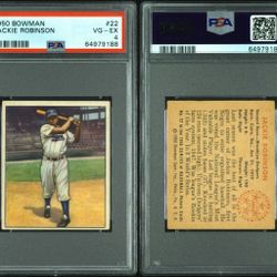 1950 Bowman Jackie Robinson PSA 4