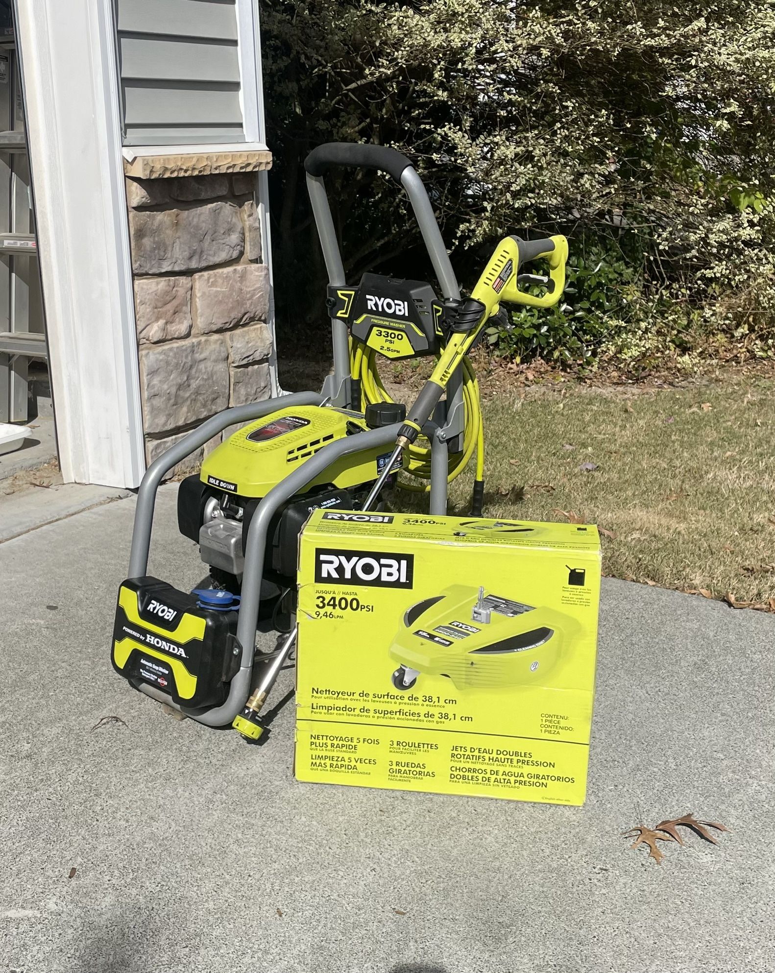 3300 PSI Pressure Washer 2.5 GPM