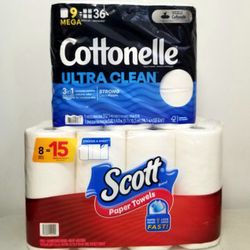 Scott/Cottonelle Paper Product set