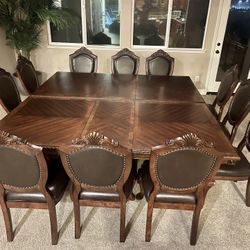 Formal Dining Table With 12 Chairs