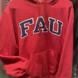 Florida Atlantic University (FAU) Hoodie - Size S, Red