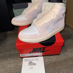 Air Jordan 1 High OG Washed Pink Men Size 9