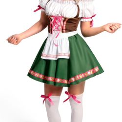 Spooktacular Creations Oktoberfest Outfits Women Costume Dirndl Dress German Bavarian, Halloween Cosplay, Beer Carnival