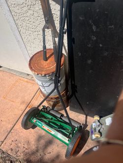 Scott’s Elite 16” Push Mower, cash or trade for drill press