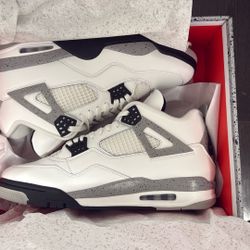 Jordan 4 White Cement