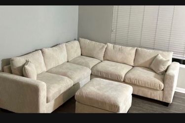 4 piece sectional corduroy