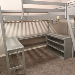 FREE!! Full Size Bunk Bed With Desk