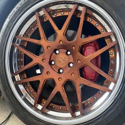 22” Vip Modular 3 Piece Copper Forged Wheels