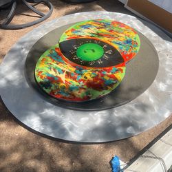 Hand painted abstract art piece