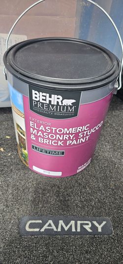 Behr Elestomeric white paint