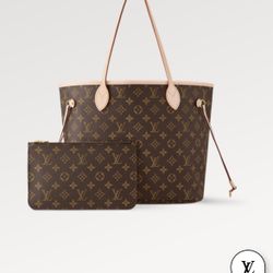 Louis Vuitton Neverfull MM Monogram With Pouch