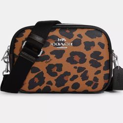 Coach Crossbody Bag With Leopard Print