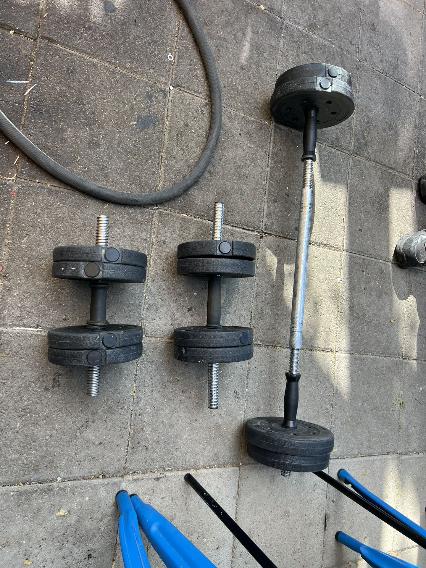 Weights Set 46lbs Total Exercise $30 Firm