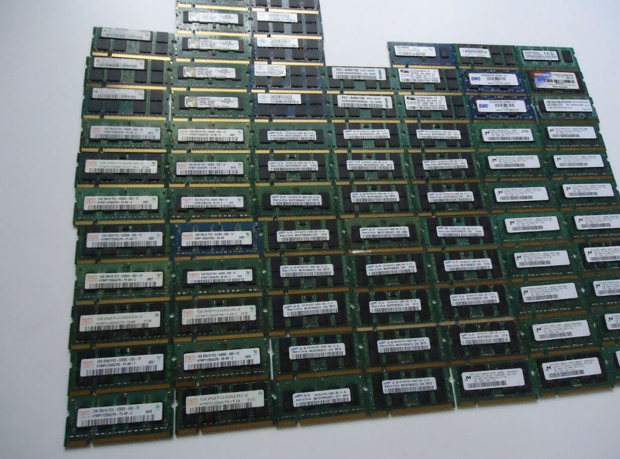 $5 EACH 1 MEMORY STICKS MIX 1GB Laptop/Notebook PC2-5300 DDR2  SODIMM RAM