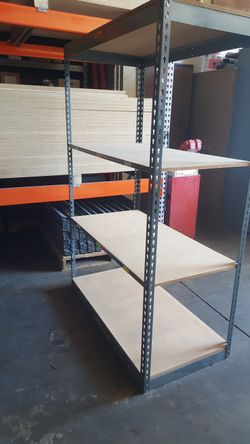 Industrial Racks 48 in W x 18 in D Used 4 Tier Storage Shelving Delivery Available
