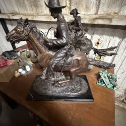 Frederic Remington Trooper Of The Plains Bronze 