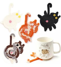 Coasters Set of 4,Valentines Day Gifts for Her,Cute Coffee Coaster for Home Decor Tabletop Protection Suitable for Kinds Cups,Birthday Gifts for Women