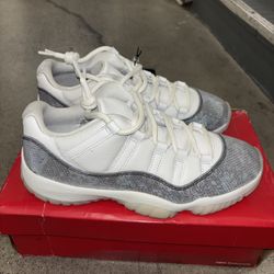 Grey Snakeskin Jordan 11s