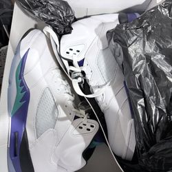 Jordan 5 white Grape 