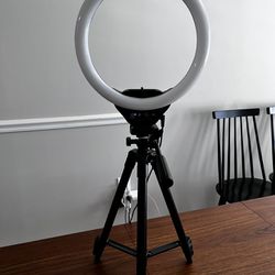 Sensyne 10'' Ring Light with 50'' Extendable Tripod Stand with Phone Holder