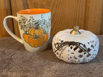 Eli & Ana Pumpkin Mug & Decor Set
