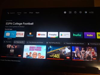 Flat Screen Smart TV with Android TV
