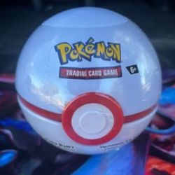 Sealed Pokémon TCG Premiere Ball Tin with 3 Packs Inside