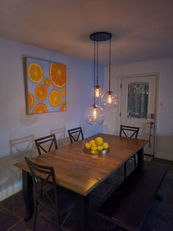 3 globe pendant light fixture