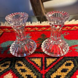 Candelabros Cristal Antiguo 