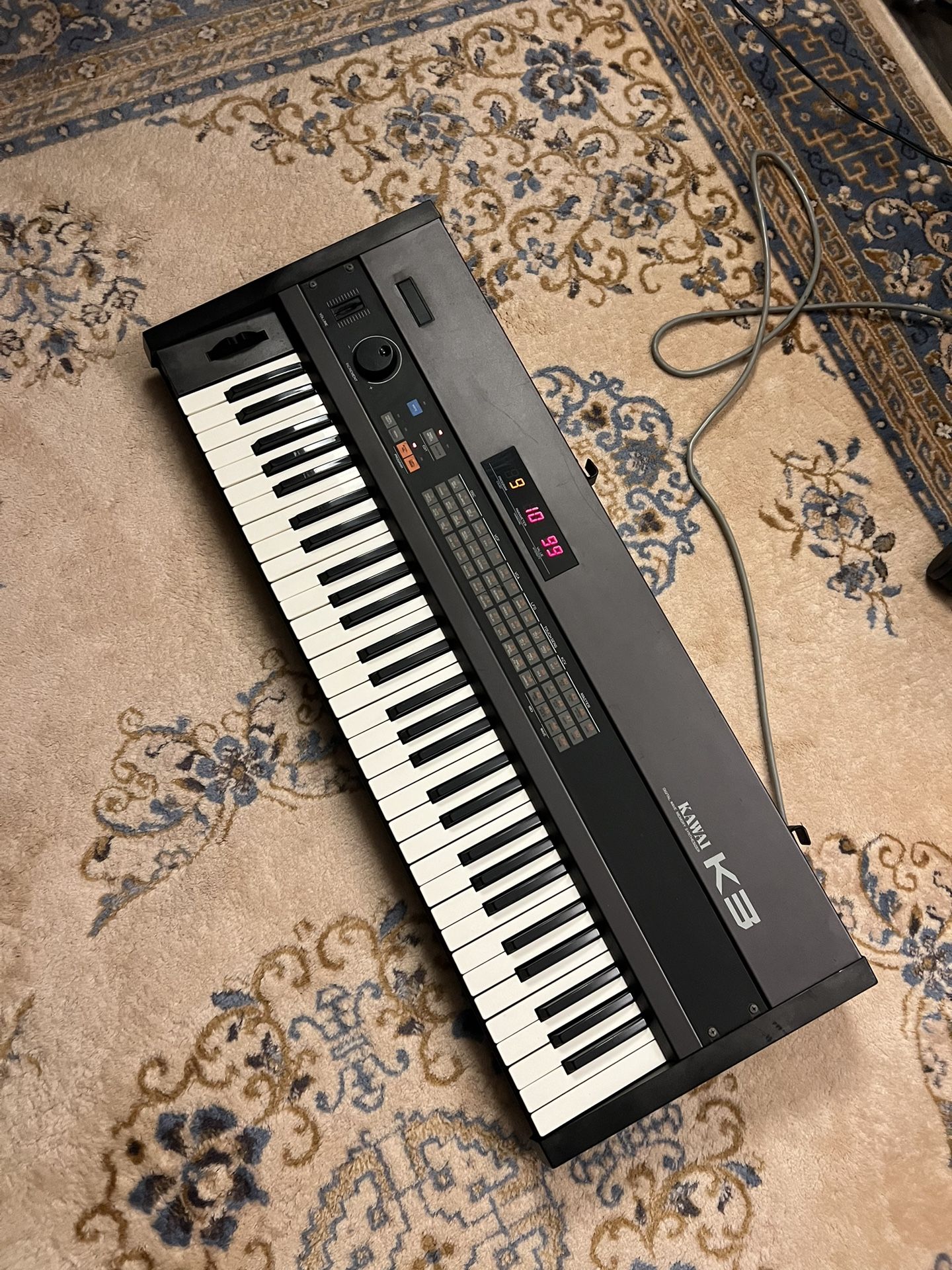 RARE VTG Kawai K3 Digital Wave Memory Synthesizer Electric Keyboard Synth- READ