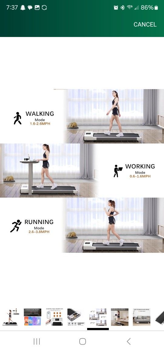 SupeRun Walking Pad, Under Desk Treadmill, 3 in 1 Portable Treadmill with Remote Control LED Display, 2.5 HP Quiet Walking Jogging Machine for Office