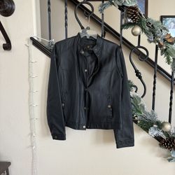 Black Leather Jacket Size M