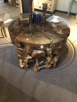 Vintage brand new teak wood table