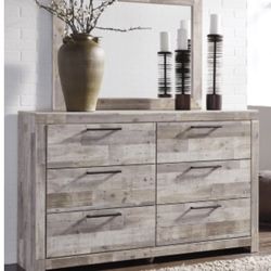 Effie 6 Drawer Dresser and Mirror

