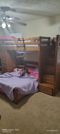 Bunk Bed, Twin over Full, Strong Integrity, minor damage. $100 OBO, must break down yourself and pick-up.