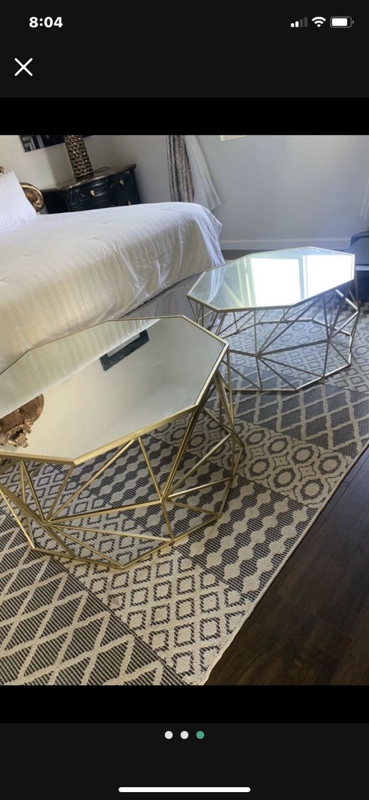 Zgallerie Mirrored Two Coffee Table