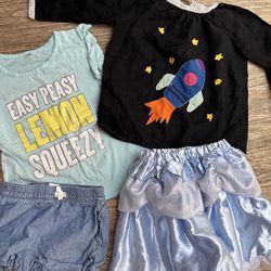 4t Bundle Of clothes - Spaceship, Cinderella Skirt And More