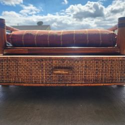 Vintage Wicker Pet Bed
