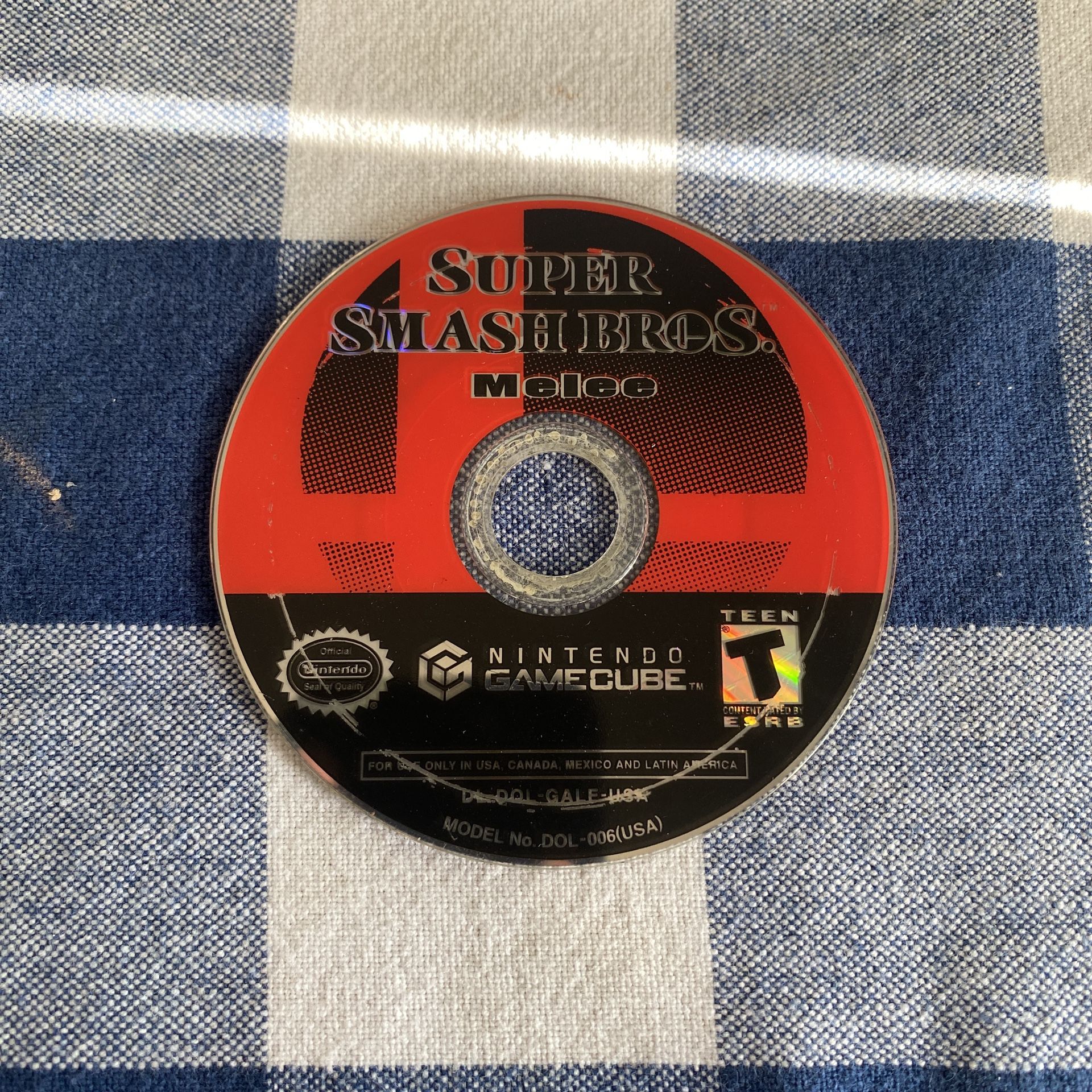 Super Smash Bros Melee Nintendo GameCube Disc Only