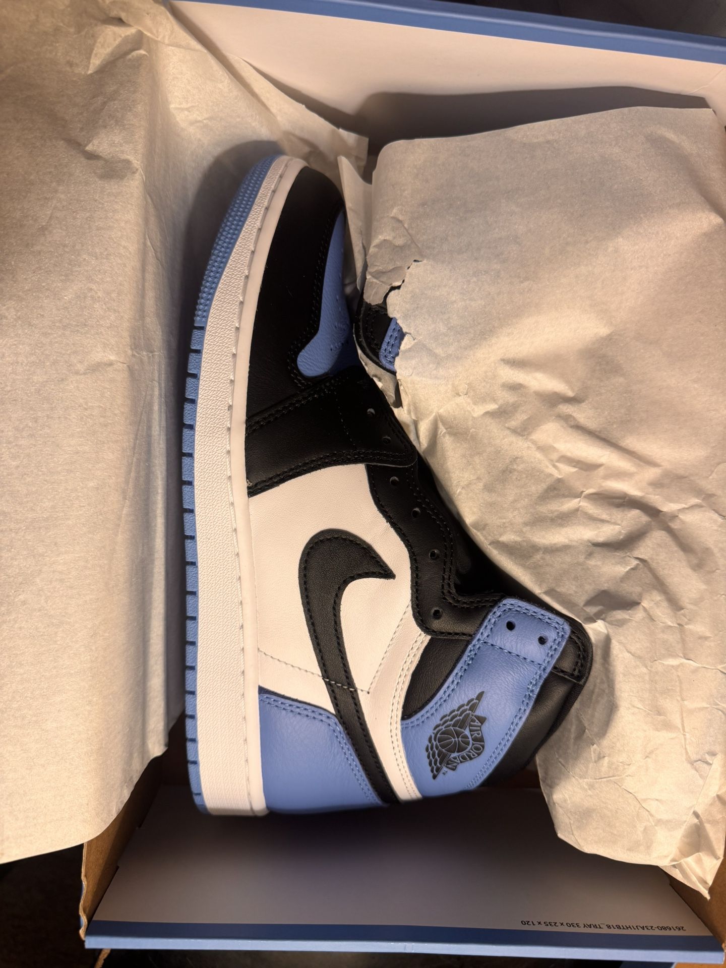 Jordan 1 UNC Toe