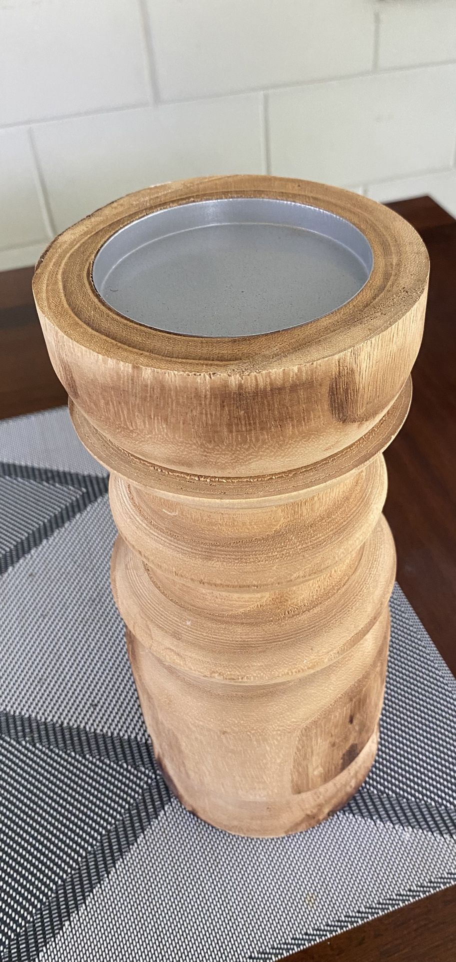 Wooden Candle Holder Decor