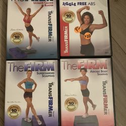 Set Of 4 Fitness Dvds 