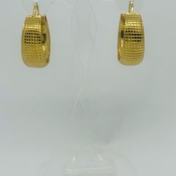 Earrings Yellow Gold 18k. Hoops