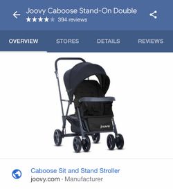 Stand on double stroller.