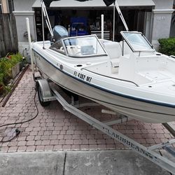 2003 Sea Fox Boats With Caribbean Trailer 18- Foot and Garmin GPS .